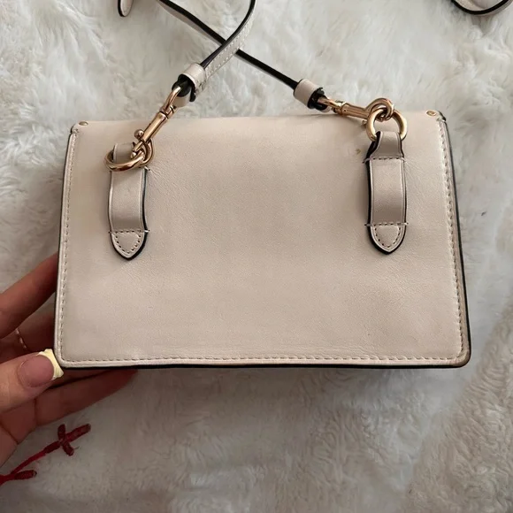 Coach Cream and Tan Crossbody Bag - Picture 3 of 5